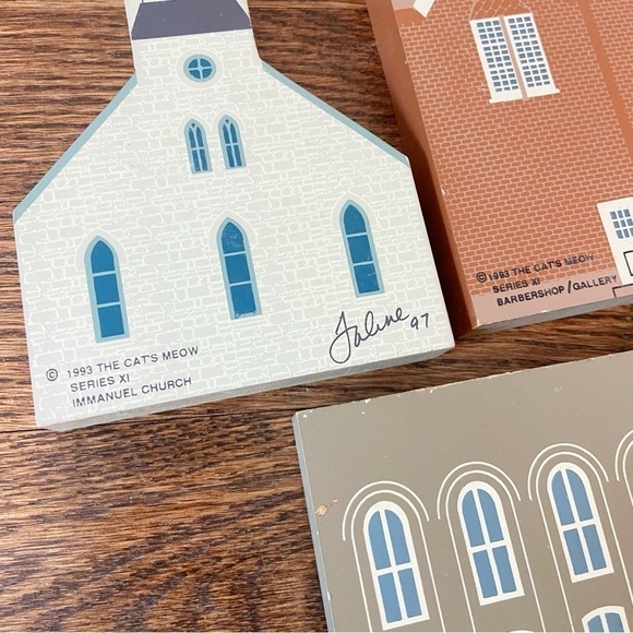 The Cat’s Meow | Vintage 1993 Series XI Lot Of 3 Miniature Houses Cottage Core - Picture 6 of 11